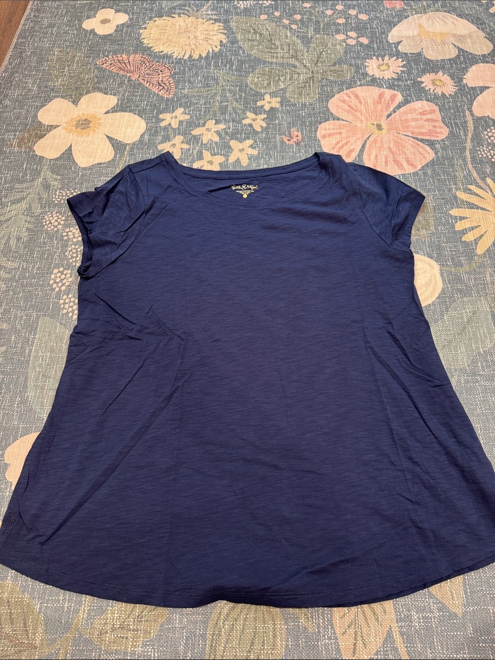 Lilly Pulitzer Navy Short Sleeved TShirt Sz XL